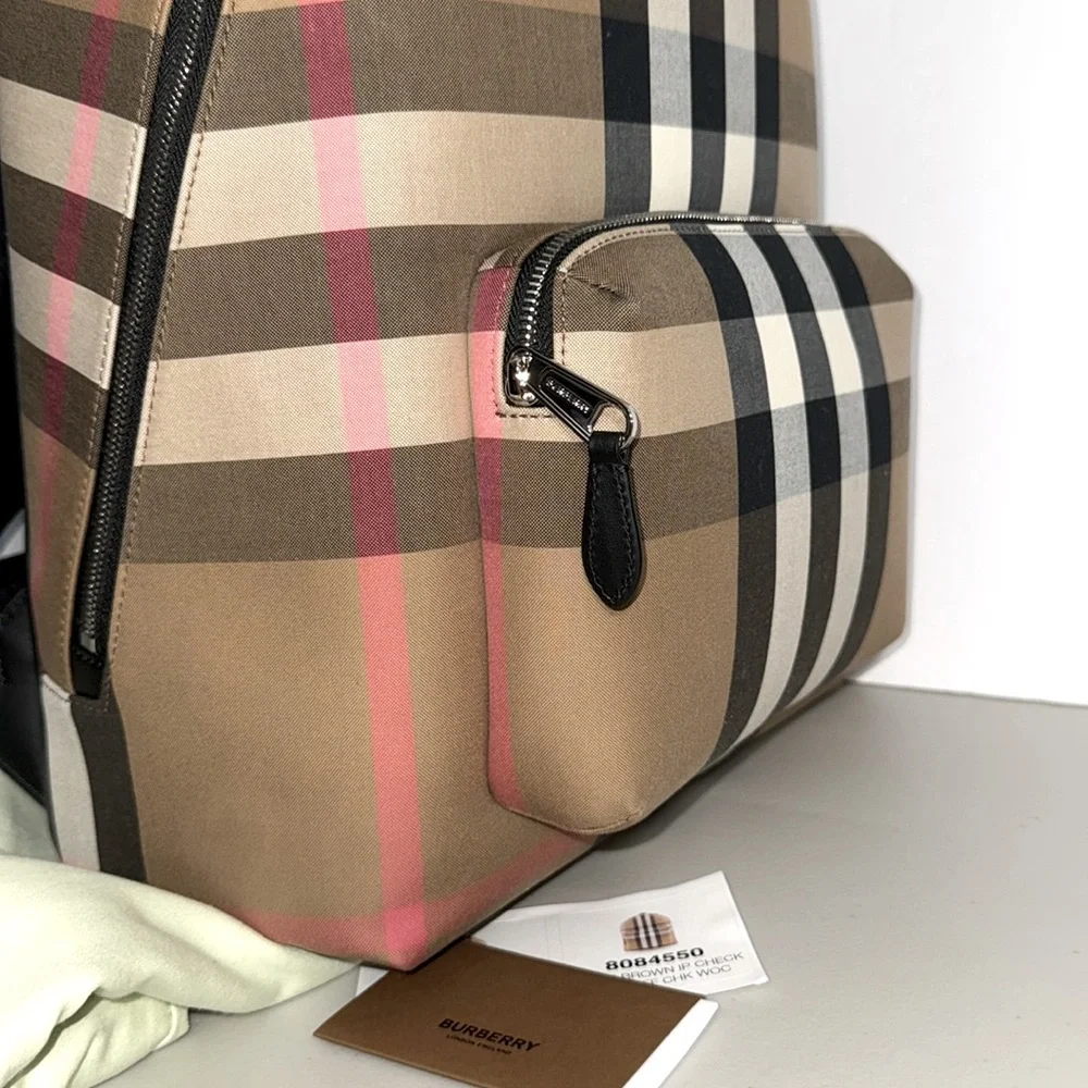 NEW $1350 BURBERRY NEW NOVA CHECK BACKPACK FULL SIZE CLASSIC LARGE